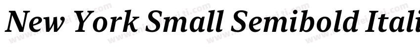 New York Small Semibold Italic字体转换